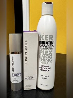 Keratin Complex bundle of 2 - shampoo and Infusion Therapy brand new in the box